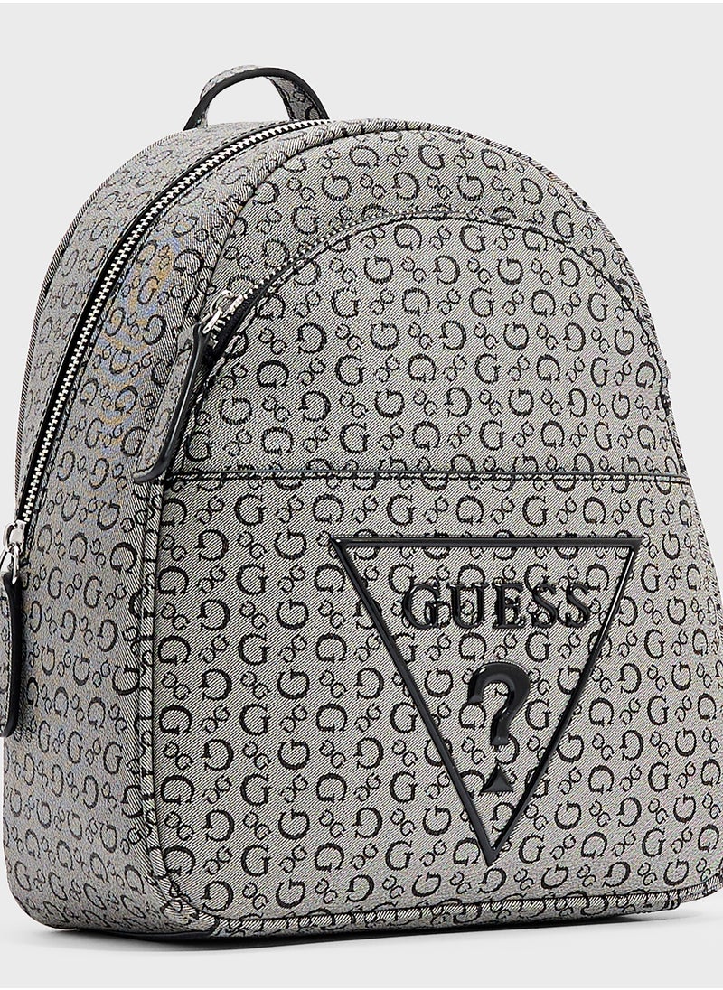 GUESS Farah Zip Over Backpack  - Image 4