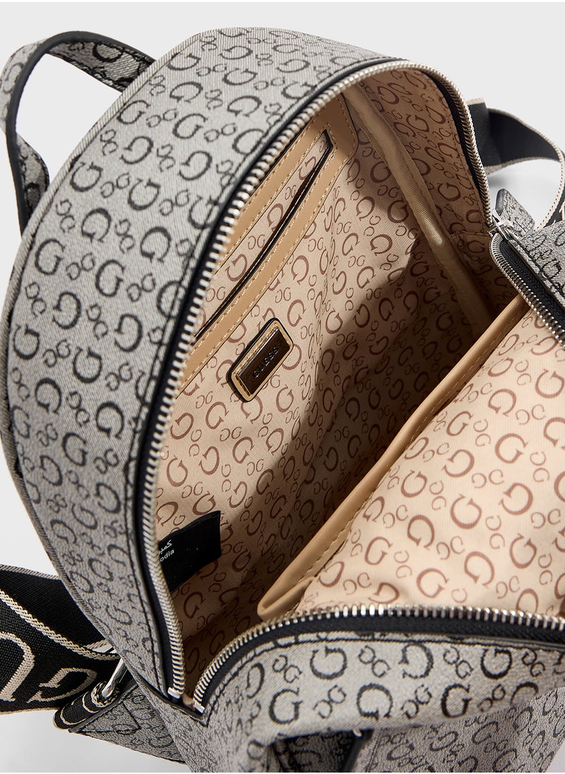 GUESS Farah Zip Over Backpack  - Image 5