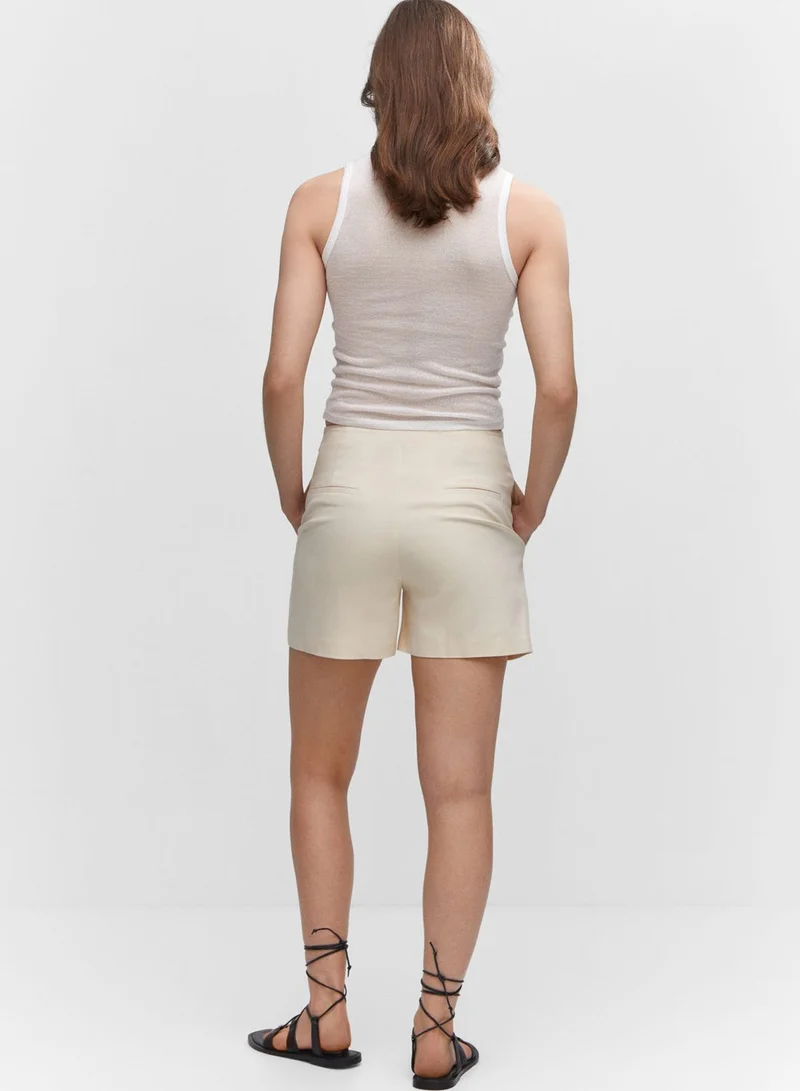 MANGO High Waist Shorts