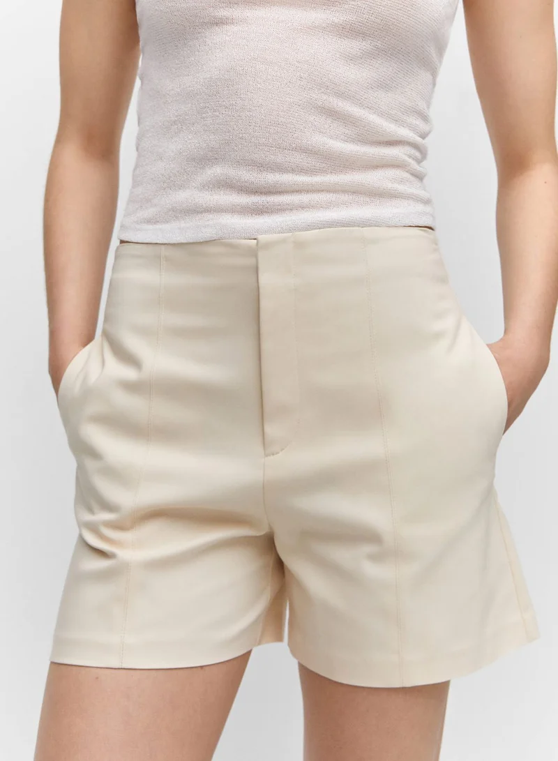 MANGO High Waist Shorts