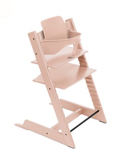 STOKKE Tripp Trapp Chair Adjustable, Convertible Baby High Chair For Toddlers , Children And Adults Convenient, Comfortable And Ergonomic Classic Design Serene Pink  - Image 3