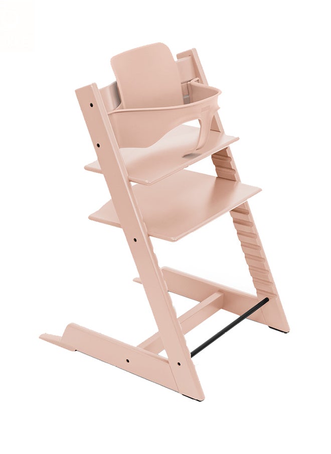 STOKKE كرسي Tripp Trapp باللون الوردي الهادئ مع مجموعة أدوات الأطفال المجانية  - Image 3