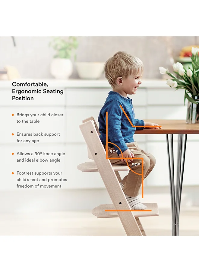 STOKKE Tripp Trapp Chair Adjustable, Convertible Baby High Chair For Toddlers , Children And Adults Convenient, Comfortable And Ergonomic Classic Design Serene Pink