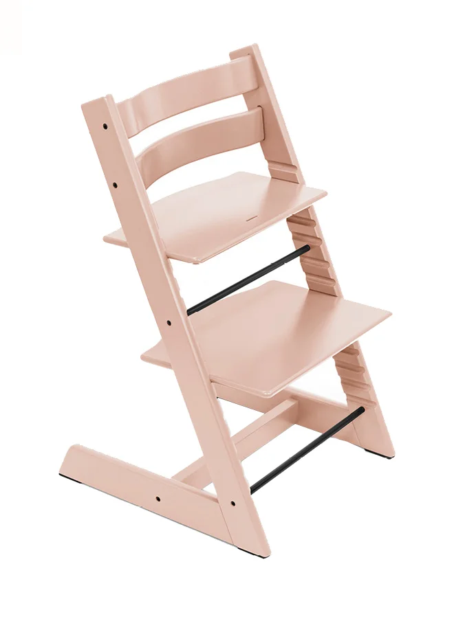 STOKKE Tripp Trapp Chair Adjustable, Convertible Baby High Chair For Toddlers , Children And Adults Convenient, Comfortable And Ergonomic Classic Design Serene Pink