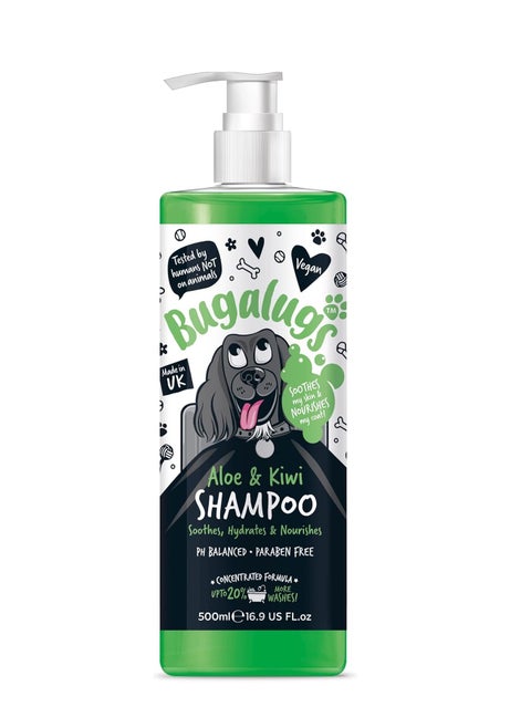 Dog Shampoo Soothing Aloe and Kiwi dog pet grooming shampoo and conditioner products for smelly dogs with tropical fragrance best puppy sensitive skin shampoo 500ml