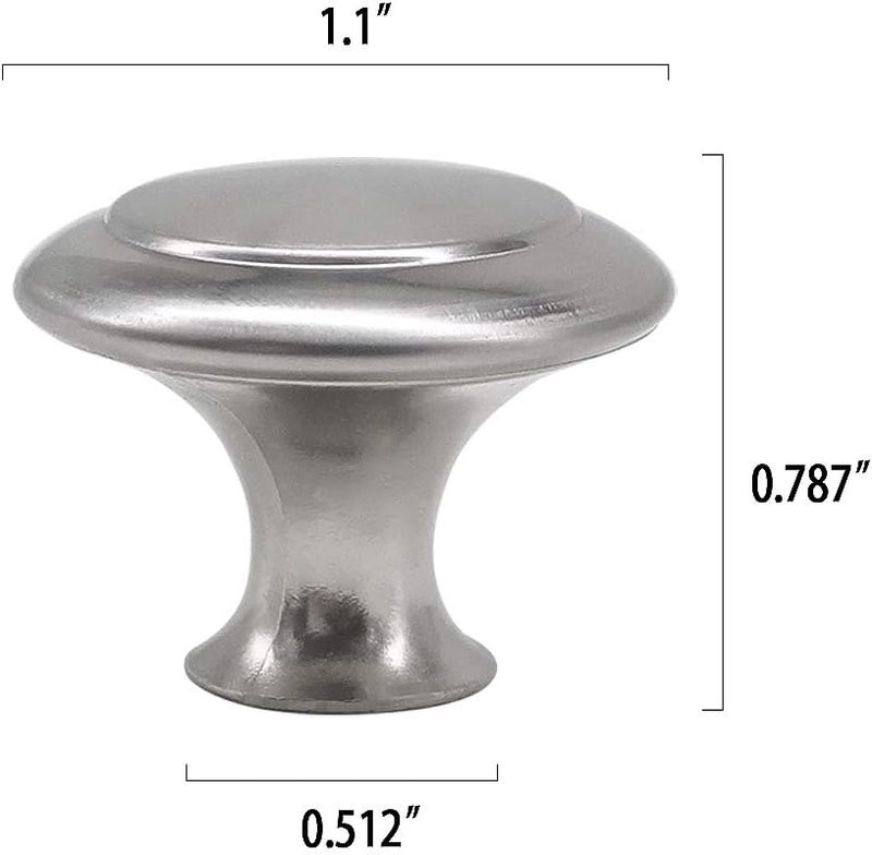 CHEF TIME 30 Packs Kitchen Cabinet Knobs Brushed Nickel Silver-Pull Hardware Handle,Drawer knobs for Kitchen Cupboard Door,Bedroom Dresser Drawerwith Long Short Screws - Image 5