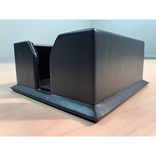 Dacasso A1075 Black 3" x 3" Leather Note Holder - Image 4