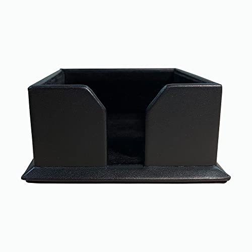 Dacasso A1075 Black 3" x 3" Leather Note Holder - Image 3