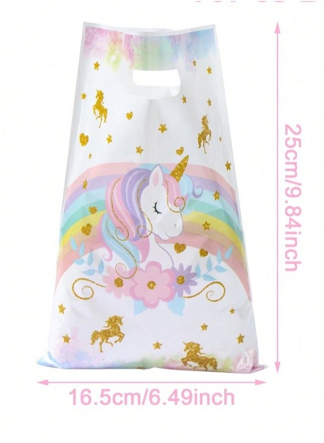 Generic 20 pcs Unicorn Plastic Bags for Gifts, Candy, Birthday Parties, Baby Showers  - Image 2