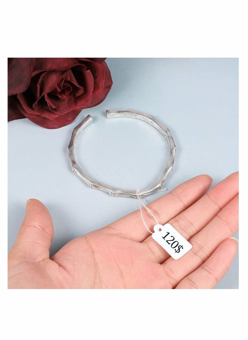 Y&D 500 Pcs Tags with String, Small Price (White, 0.9×0.5inch）  - Image 4