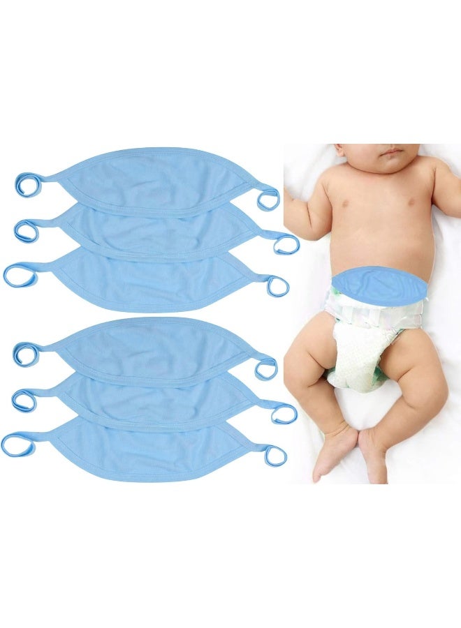 ToBeInStyle Babies' 3, 4, or 6-Pack Comfortable Newborn Baby Belly Binder Umbilical Cord Band, 6-pack: Blue, One Size - Image 1