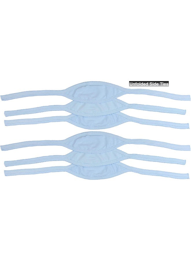 ToBeInStyle Babies' 3, 4, or 6-Pack Comfortable Newborn Baby Belly Binder Umbilical Cord Band, 6-pack: Blue, One Size - Image 5