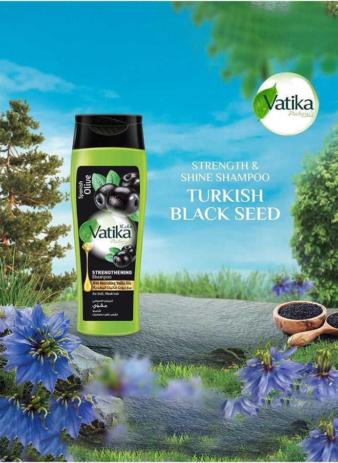 Vatika Naturals - Vatika Naturals Turkish Black Seed | Strength and Shine Shampoo | Hair Growth | For Weak, Dull Hair - 200 ml - Image 1