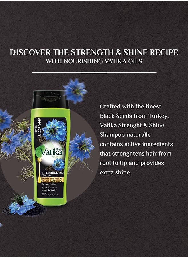 Vatika Naturals - Vatika Naturals Turkish Black Seed | Strength and Shine Shampoo | Hair Growth | For Weak, Dull Hair - 200 ml - Image 1