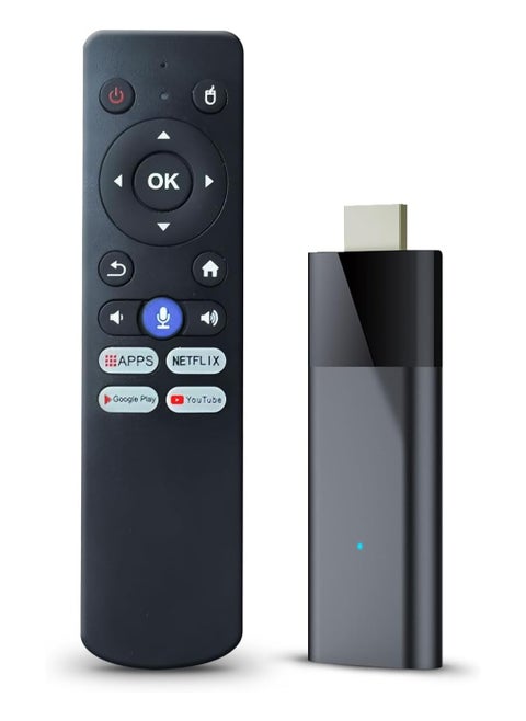 BL Android TV Stick 4K, 2024 Android TV Stick 10.0 2GB RAM 16GB ROM, 4K TV Stick H313 CPU Supports 2.4G/5G Wi-Fi Bluetooth 5.0 USB, Android TV Stick with Bluetooth Voice Remote Control
