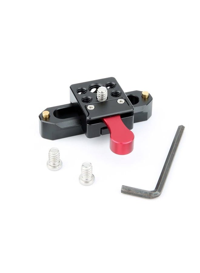 NICEYRIG NATO Lock Clamp with Quick Release Safety Rail 7cm for LED Light Video Monitor Microphone - 080 - Image 5