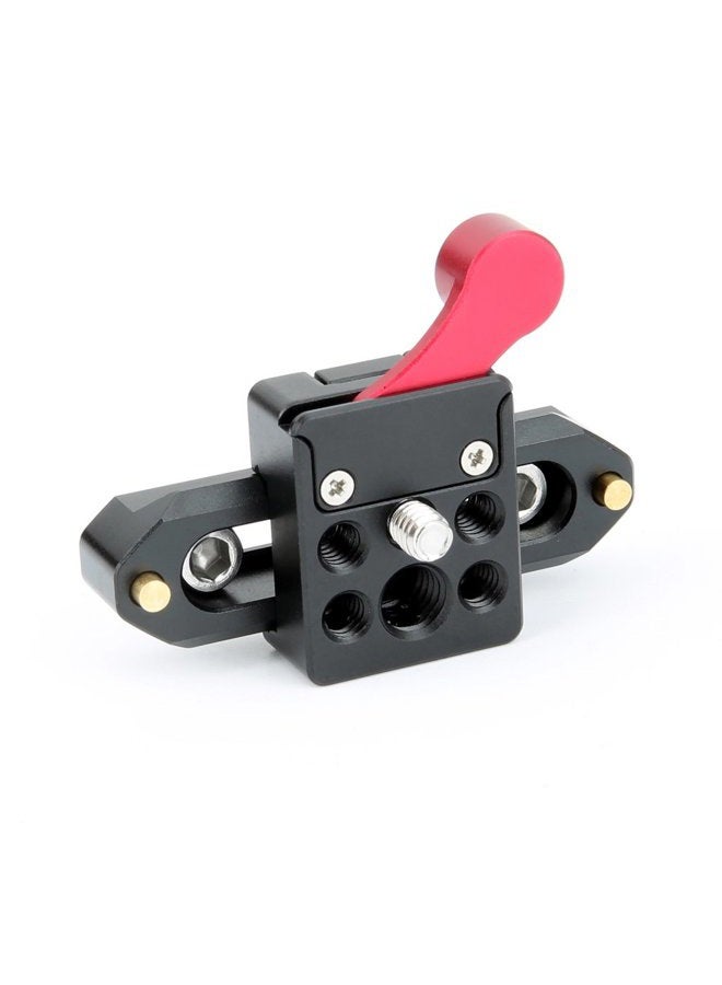 NICEYRIG NATO Lock Clamp with Quick Release Safety Rail 7cm for LED Light Video Monitor Microphone - 080 - Image 1