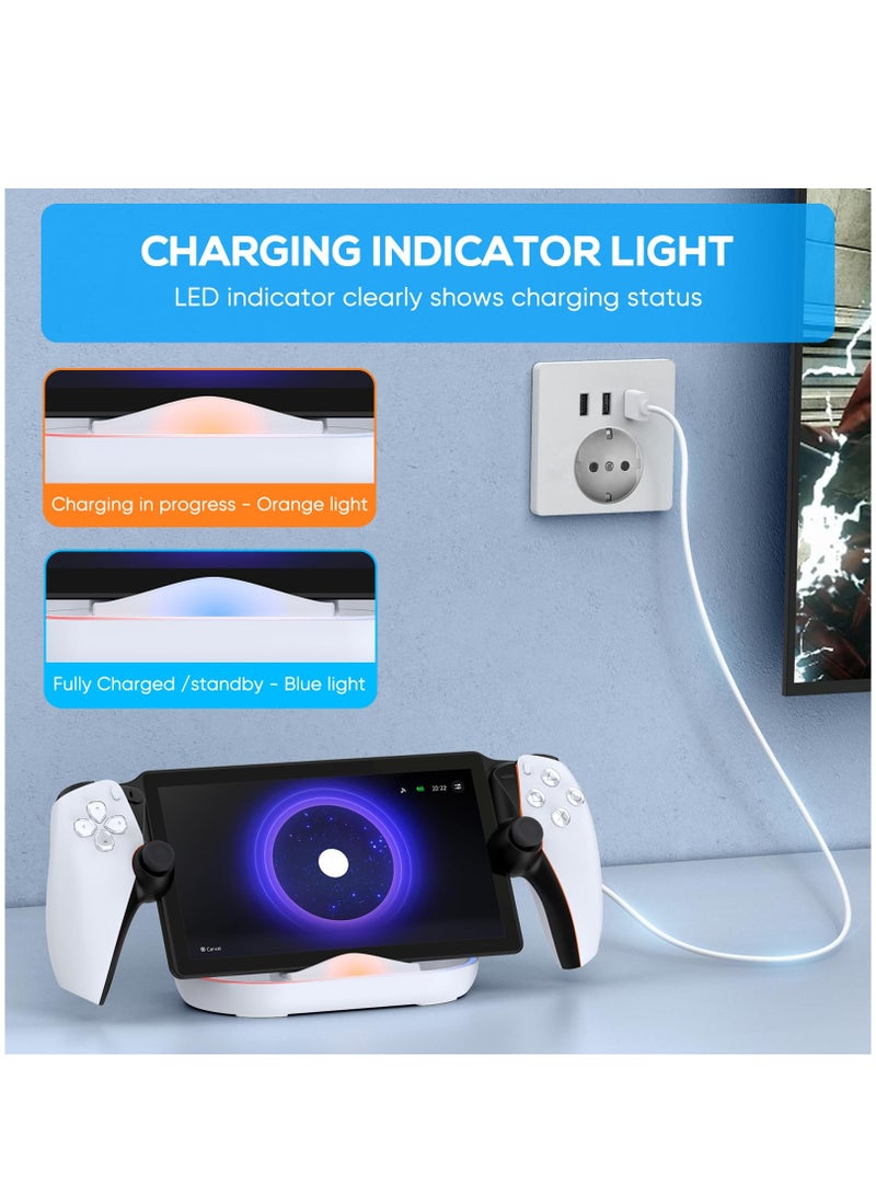PS5 Portal Handheld Charging Dock Handheld Charging Single Seat Charging With Colorful RGB Light PG-P5P02 - Image 4