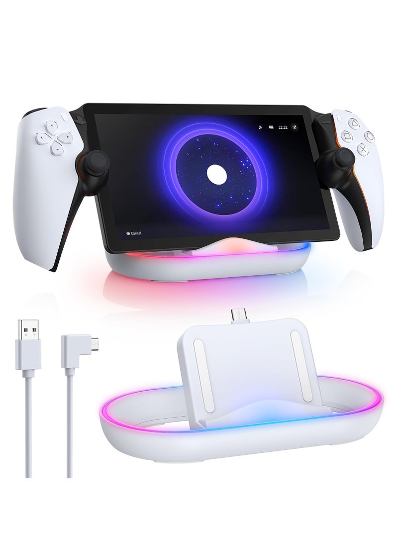 PS5 Portal Handheld Charging Dock Handheld Charging Single Seat Charging With Colorful RGB Light PG-P5P02 - Image 1