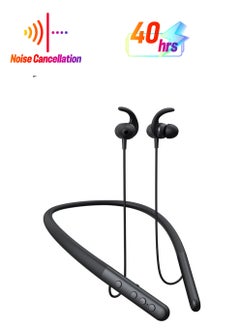 Soundbreeze SEEKEN Soundbreeze Wireless Bluetooth Headphones - Black | 40 Hours Playtime | Magnetic Cable | Premium Design | High-Quality.  - Image 1