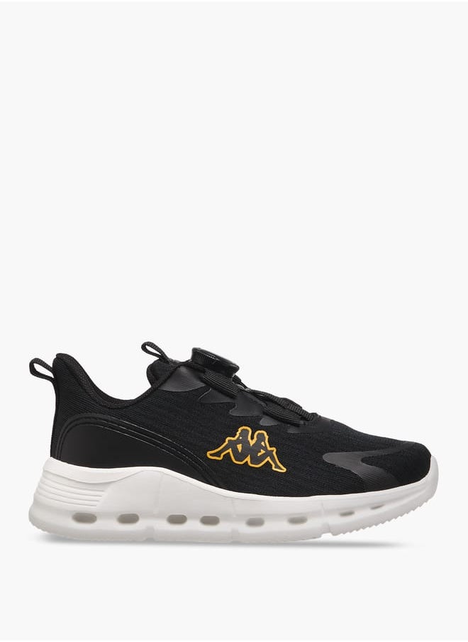 Kappa Boys' Logo Print Sports Shoes With Rotating Buckle Closure  - Image 3
