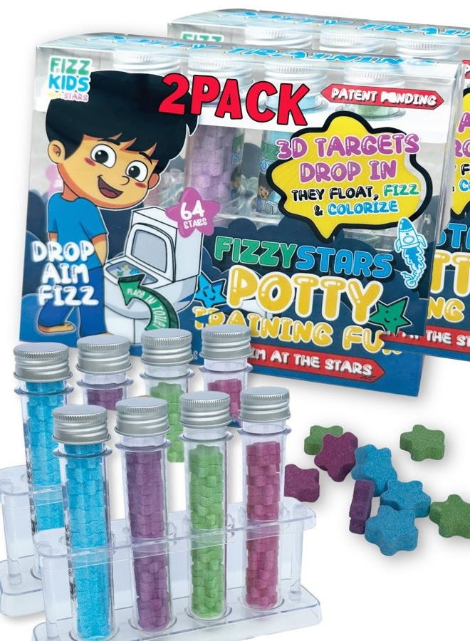 FIZZY STARS Potty Training - New Bubbling Coloring Changing Targets (2 Pack) - Image 1