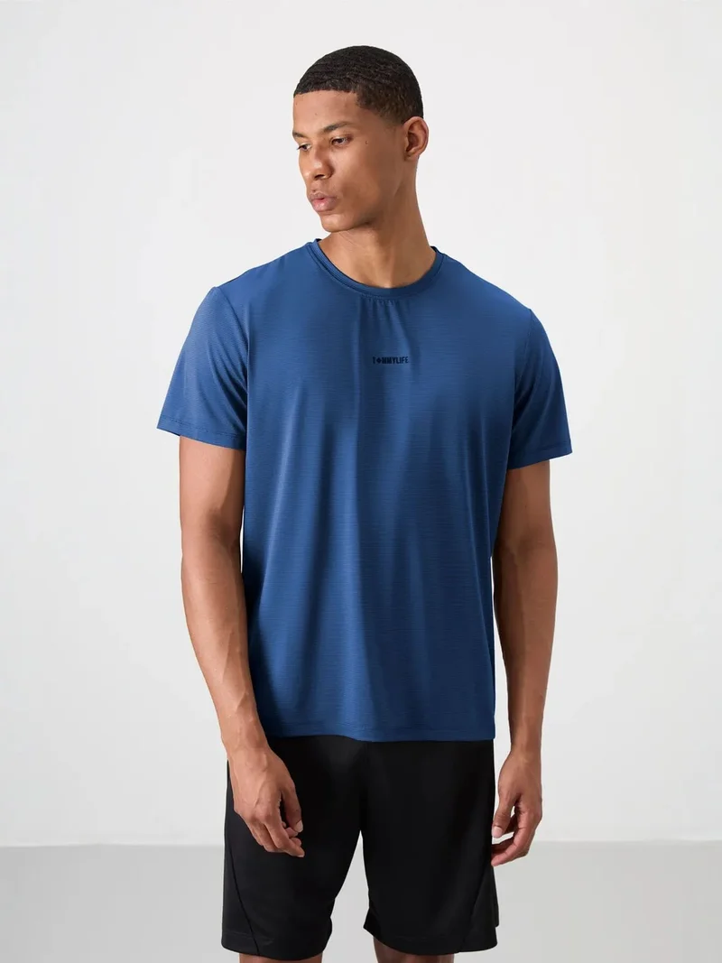 TOMMYLIFE TOMMY Men's Regular Fit Logo Jersey T-Shirt