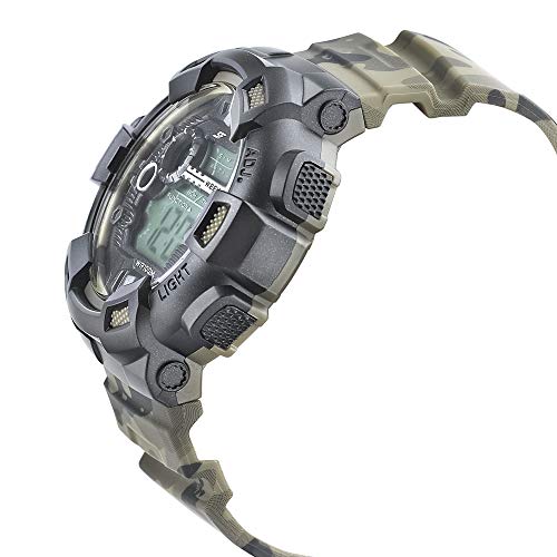 SF Camo Digital Black Round Dial Men's Sport Watch-77053PP08 - Image 3