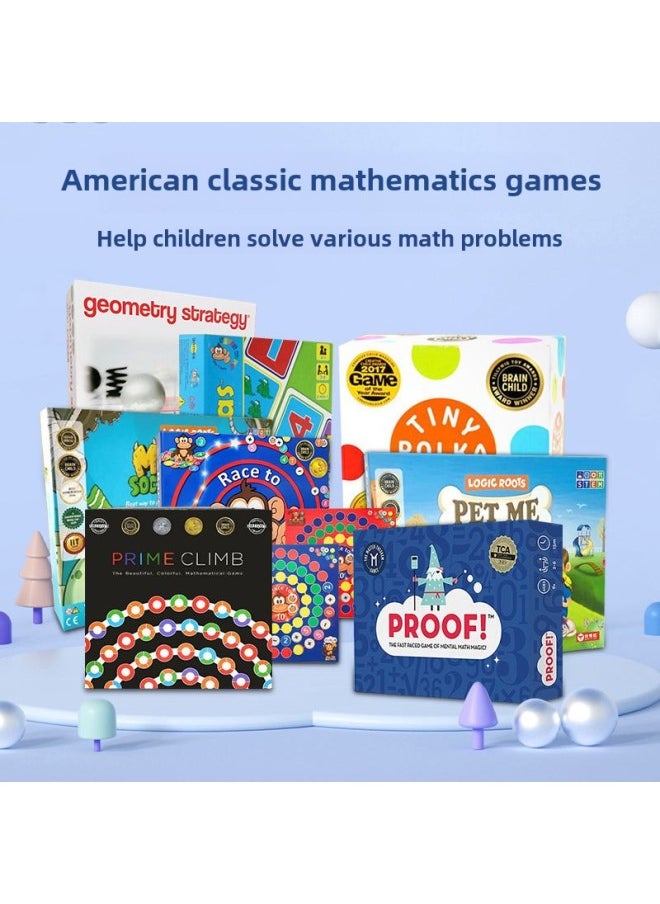 MathForLove Math Checkers Math Training Dot Card Parent-child Interactive Puzzle Board Game-Color: Advanced Multiplication Arithmetic For 6 Years Old +  - Image 2
