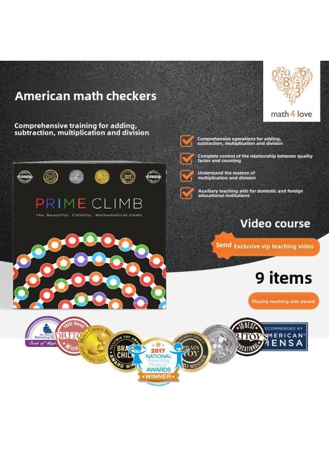 MathForLove Math Checkers Math Training Dot Card Parent-child Interactive Puzzle Board Game-Color: Advanced Multiplication Arithmetic For 6 Years Old +  - Image 3