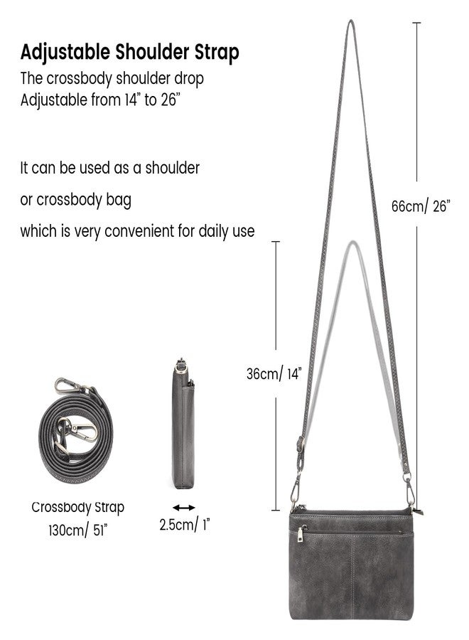 SENDEFN Leather Crossbody Bag for Women Small Clutch Purses Crossbody Shoulder Handbag Wallet Purses RIFD Card Slots - Image 5