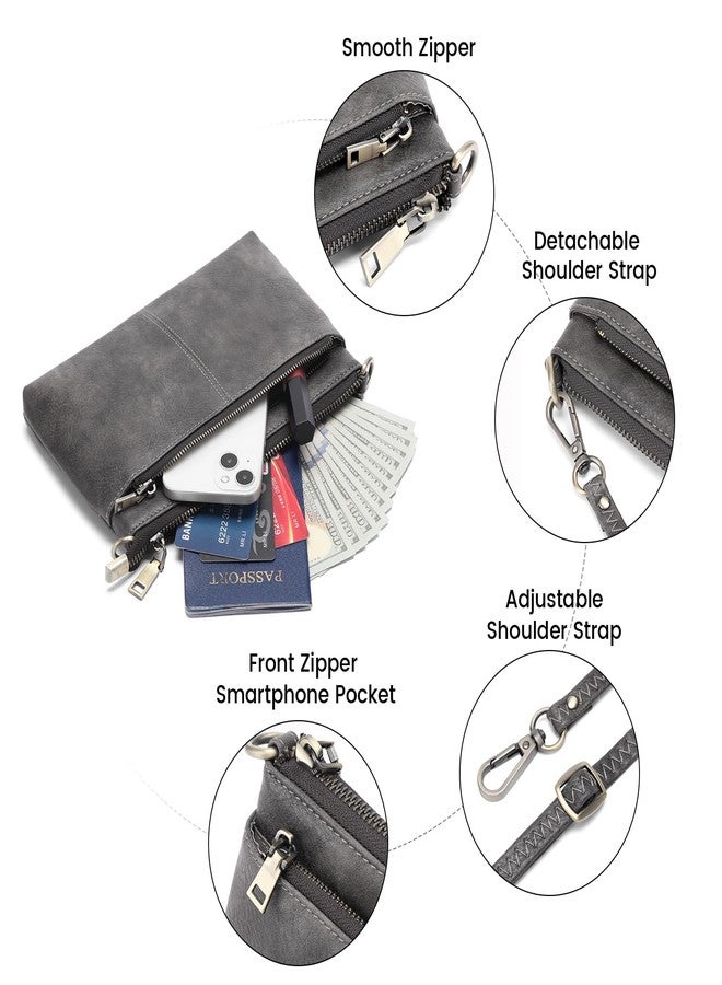 SENDEFN Leather Crossbody Bag for Women Small Clutch Purses Crossbody Shoulder Handbag Wallet Purses RIFD Card Slots - Image 3