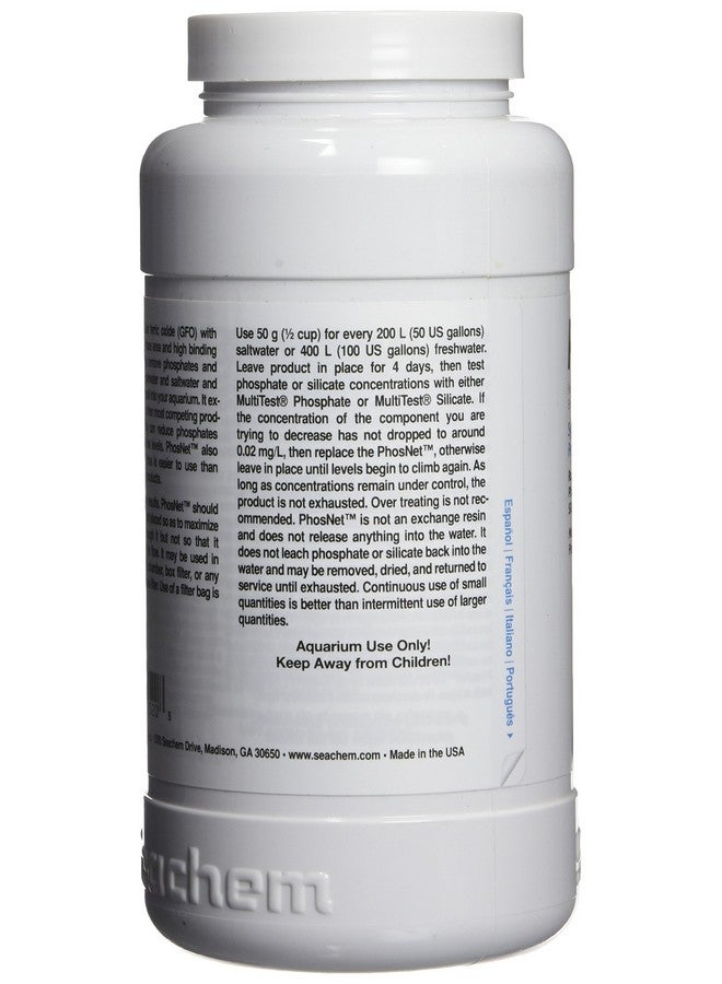 Seachem PhosNet Phosphate Silicate Remover Aquarium Filter Media, 250g/8.8oz (001443) - Image 3