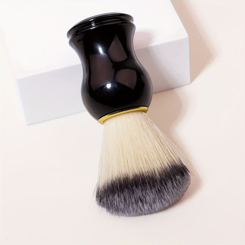 Facial Shaving Brush Pp Material Hair Styling Tool Professional Barber Neck Hair Cleaning Brush Practical Convenient Supplies Lh Bright Black Beard Brush - Image 5