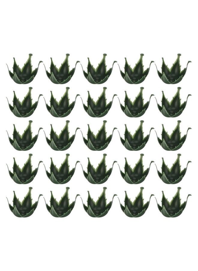 EXCEART Diy Flower Calyxes Supplies 50Pcs Artificial Flower Calyxes Plastic Diy Dried Flower Receptacle Calyxes Flower Arrangement Supplies For Diy Craft Flower Making Green Wedding Cake - Image 2