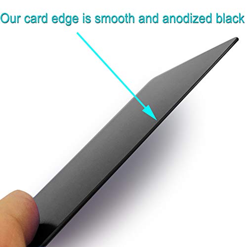 ebamaz Metal Business Cards Anodized Aluminum Plaque Plate 86X54X0.8mm (Golden, Blank,10PCS) - Image 3