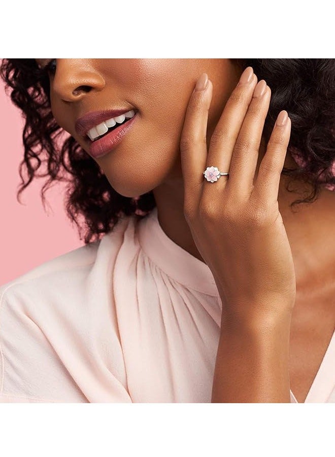 Pan Home Women's ring is unique, fashionable and versatile with diamonds (size: 54) - Image 2