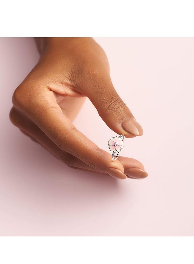 Pan Home Women's ring is unique, fashionable and versatile with diamonds (size: 54) - Image 4