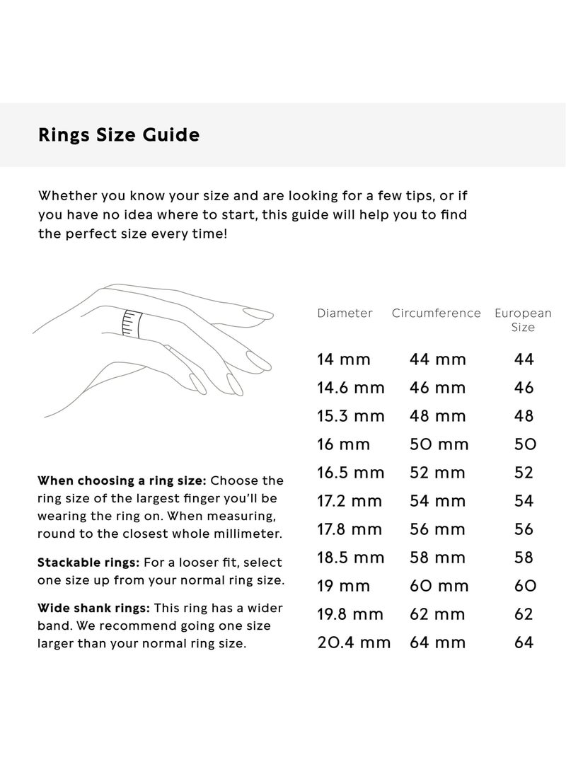 Pan Home Women's ring is unique, fashionable and versatile with diamonds (size: 54) - Image 5