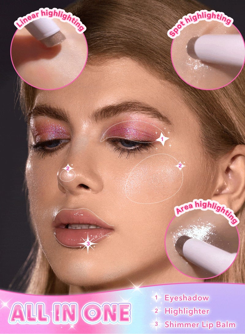SHEGLAM Crystal Jelly Glaze Stick - Rosy Gem - Image 3