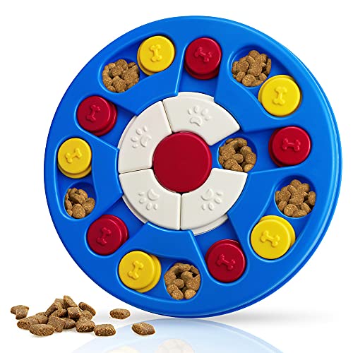 Joansan Dog Puzzle Toy Interactive Dog Game Mentally Stimulating Treat Dispenser for Large Dogs Food Grade Material Sequential Skills Portable - Image 1