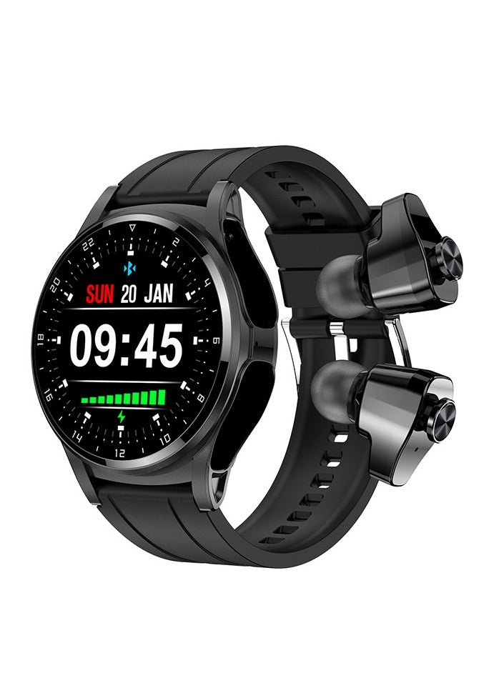 AROAQ - GT66 Smart Watch With Earbuds 1.39inch Round Fitness Tracker With Heart Rate Sleep Monitor 100+ Sport Modes Sports Watch For Men Women - Image 1
