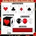 Saypacck 52 Pcs Casino Themed Decorations Set Las Vegas Game Night Entryway Door Party Decor 8 Pcs 12 Inch Large Poker Boxes 8 Jumbo Poker Cards 30 Pcs Balloon Aisle Runners for Birthday Celebration - Image 4