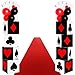 Saypacck 52 Pcs Casino Themed Decorations Set Las Vegas Game Night Entryway Door Party Decor 8 Pcs 12 Inch Large Poker Boxes 8 Jumbo Poker Cards 30 Pcs Balloon Aisle Runners for Birthday Celebration - Image 2