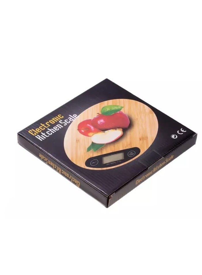 Electronic wooden kitchen scale - Image 1