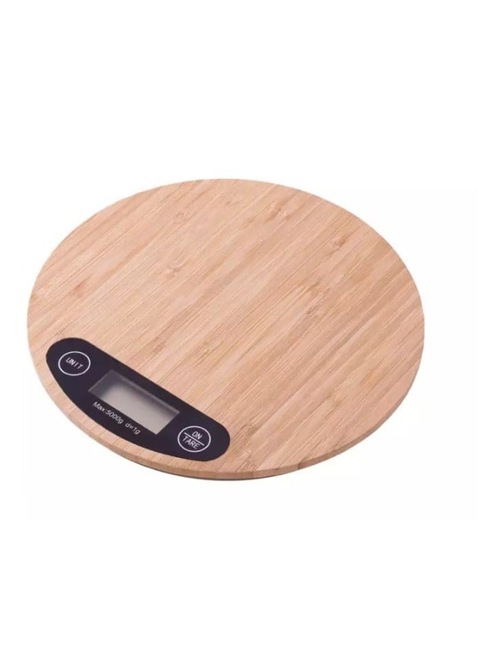 Electronic wooden kitchen scale - Image 2