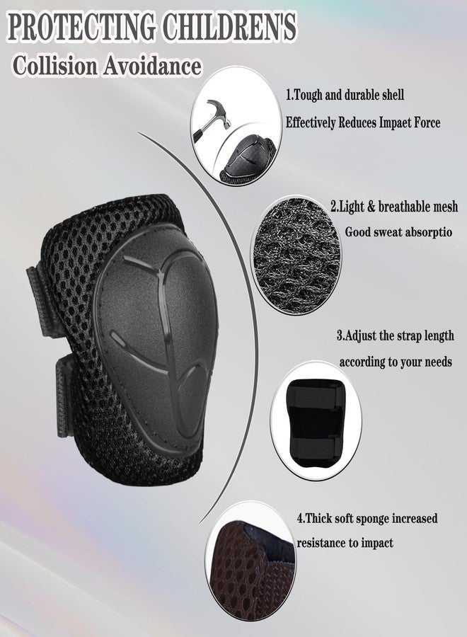 FOOKCIAN Kids/Youth Knee Pads and Elbow Pads Set with Wrist Guard 3 in 1 Kids Protective Gear Set for Kids 3-11 Years - Image 2