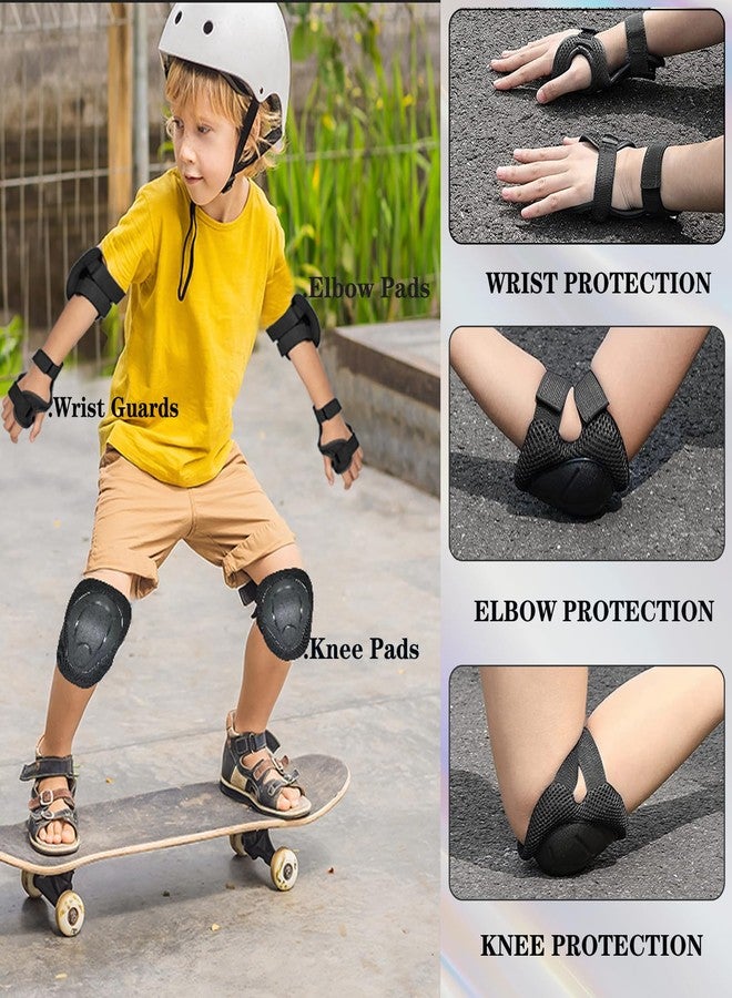 FOOKCIAN Kids/Youth Knee Pads and Elbow Pads Set with Wrist Guard 3 in 1 Kids Protective Gear Set for Kids 3-11 Years - Image 3