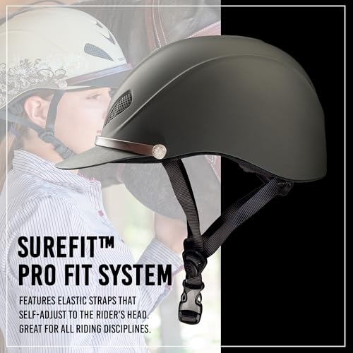 Troxel Dakota Trail Horse Riding Helmet, Low-Profile Light Adjustable Design, Safety Horseback Riding Gear - Image 4