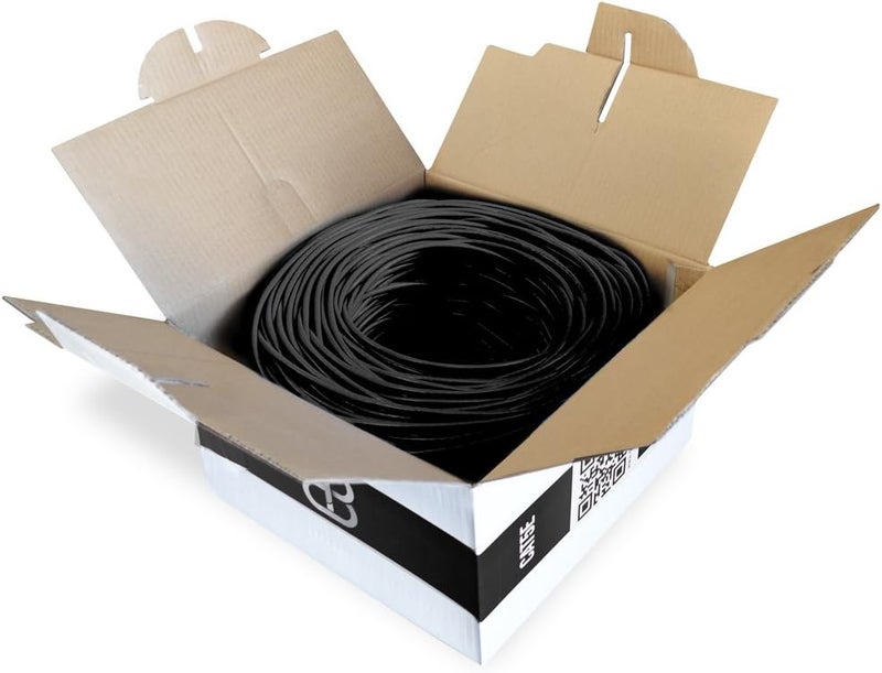 Dripstone CAT5e 4/UTP Ethernet LAN Cable 24AWG, Black (600025) - Image 3